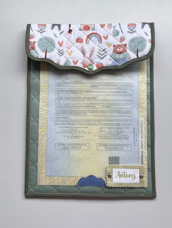 Porta Certidão de Nascimento - Imagem 3