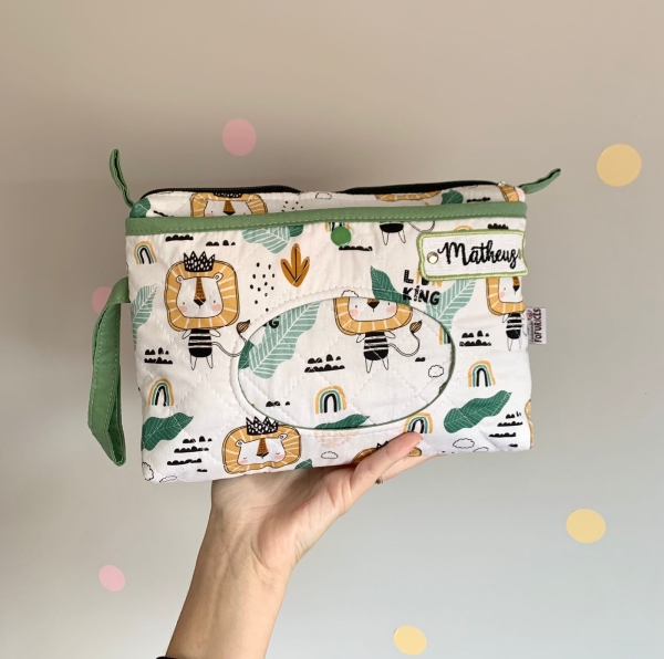 Necessaire porta fraldas e lenço umedecido - Imagem 34